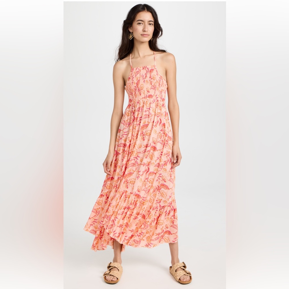 Free People Heat Wave Printed Maxi Dress
